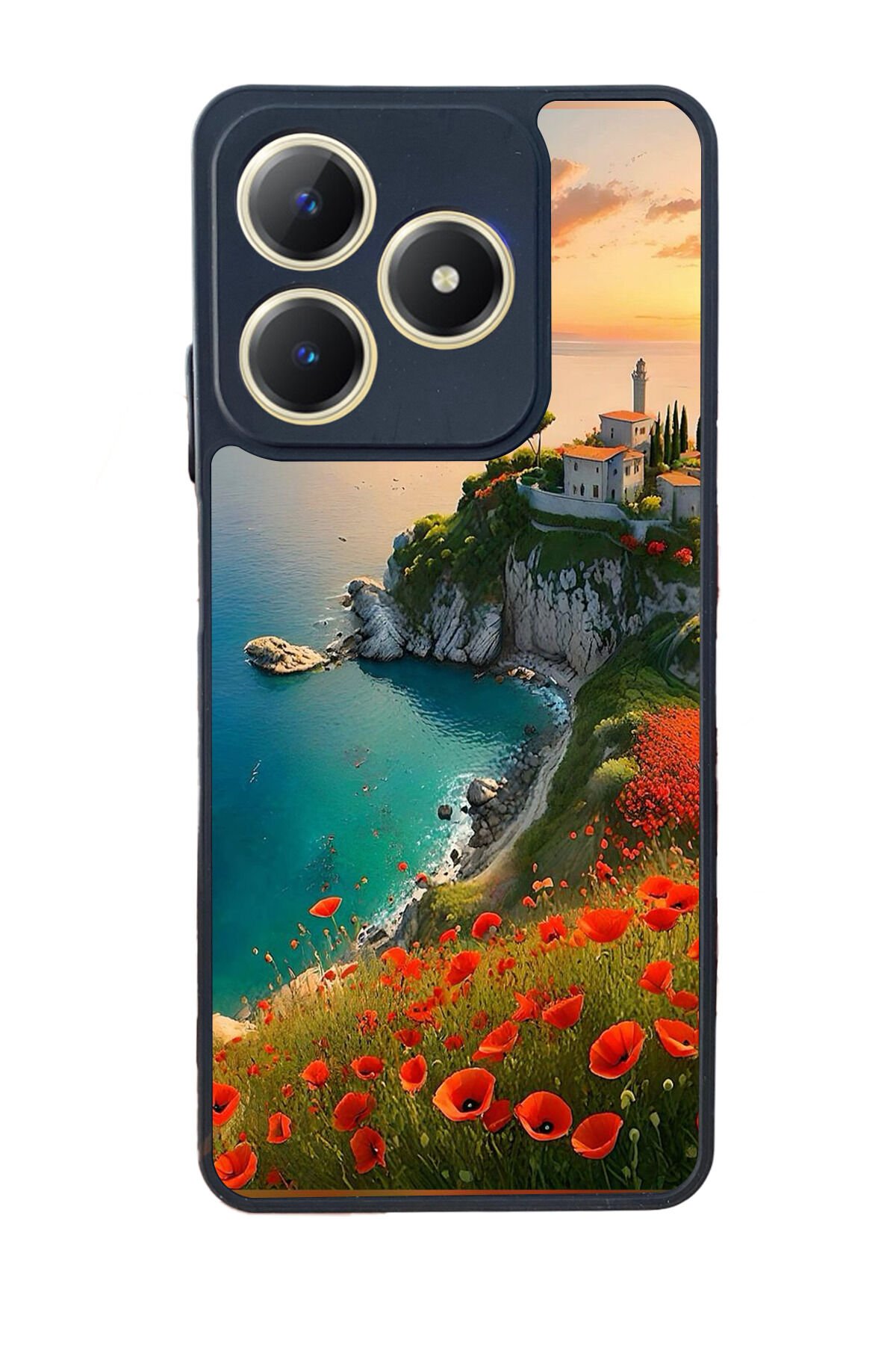 Realme C63 Mat Uyumlu Siyah Kılıf – Yumuşak Silikon, Koruyucu, Şok Emici Kapak