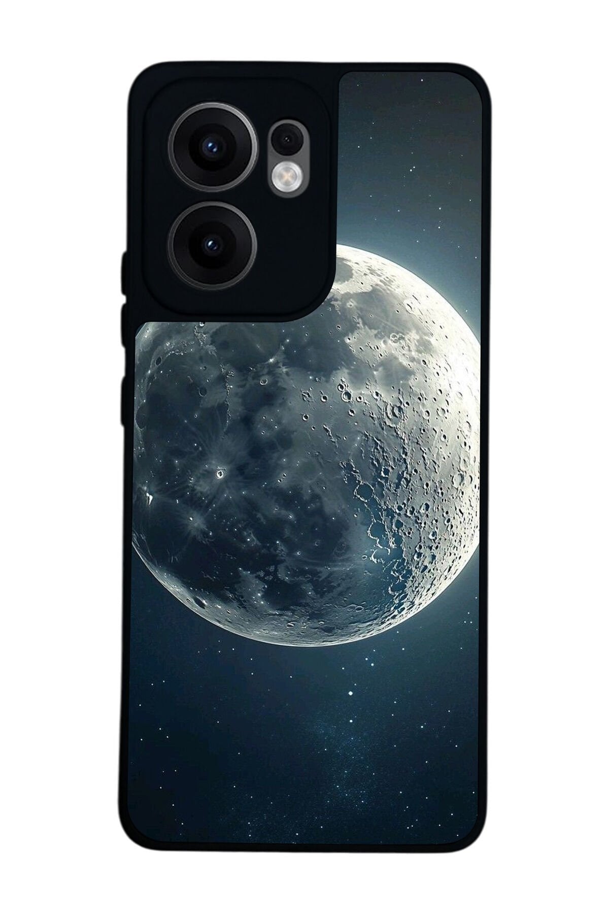 Oppo Reno 13F Uyumlu Ay Tasarımlı Glossy Premium Kılıf