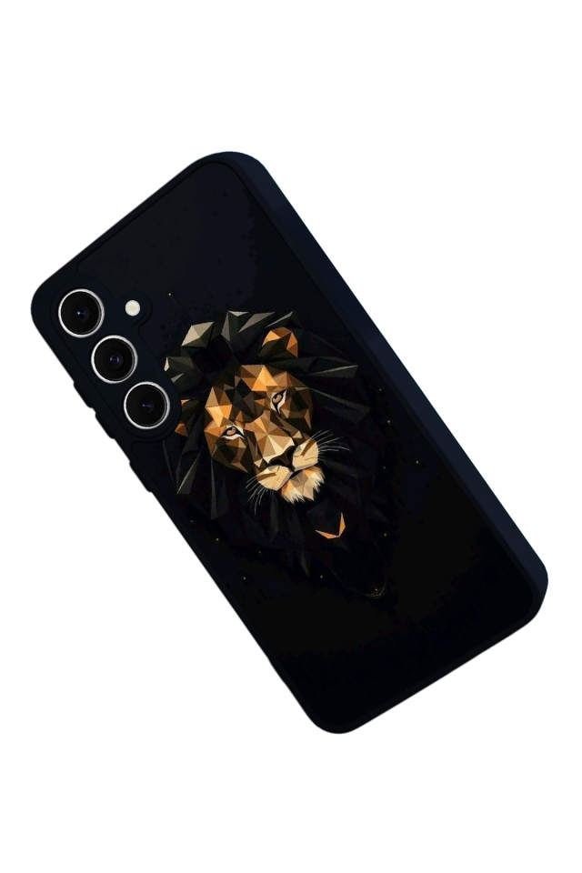 Samsung Galaxy A16 Uyumlu Aslan Tasarımlı Glossy Premium Kılıf