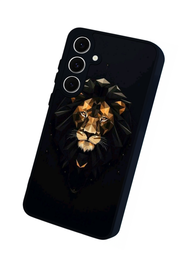 Samsung Galaxy A16 Uyumlu Aslan Tasarımlı Glossy Premium Kılıf