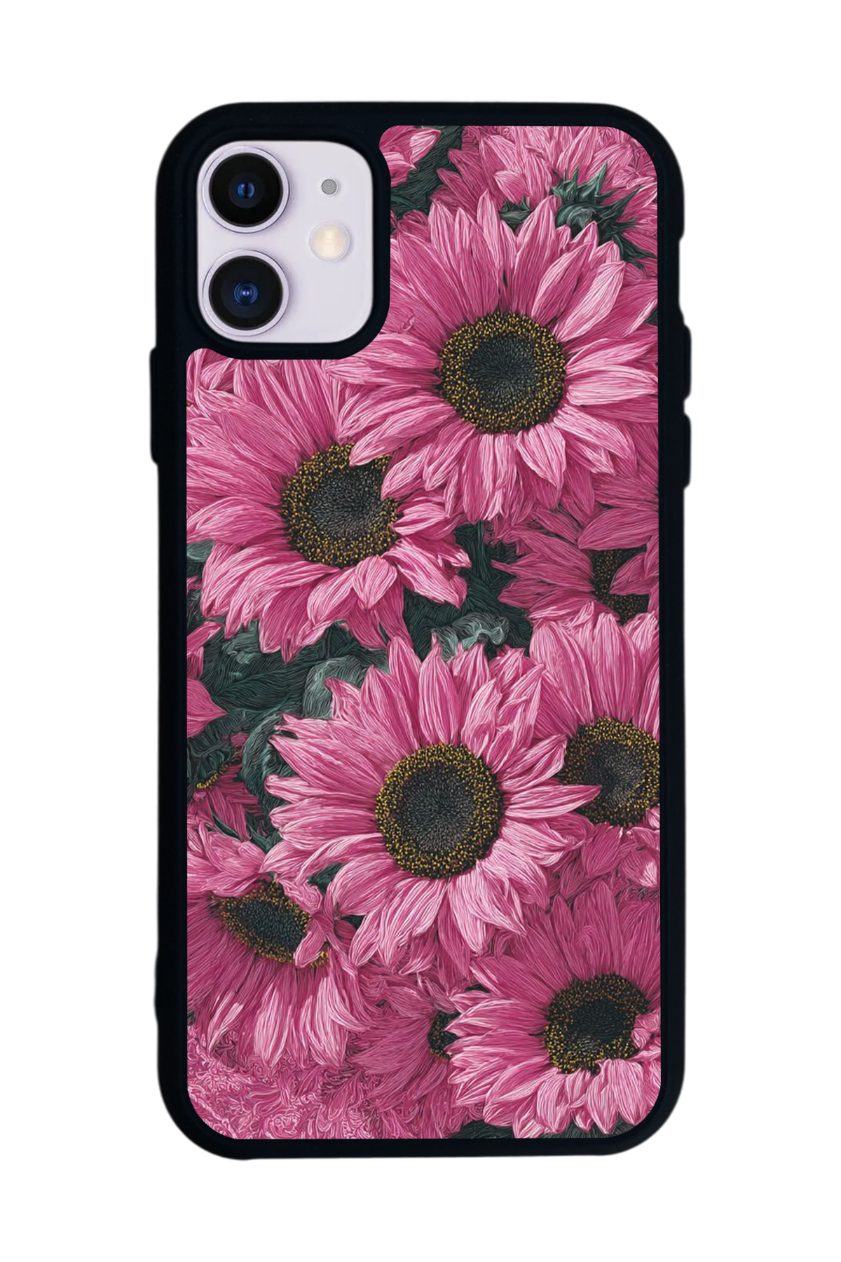 iPhone 11 Uyumlu Cicek Tasarımlı Glossy Premium Kılıf