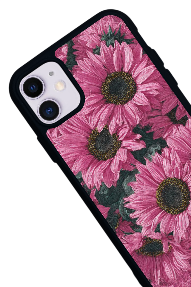 iPhone 11 Uyumlu Cicek Tasarımlı Glossy Premium Kılıf