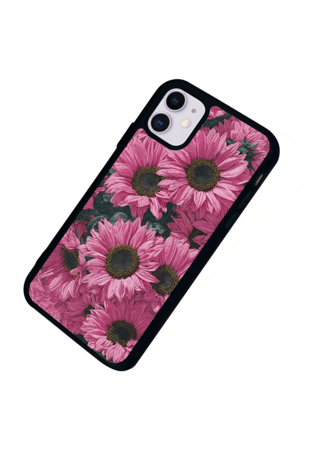 iPhone 11 Uyumlu Cicek Tasarımlı Glossy Premium Kılıf