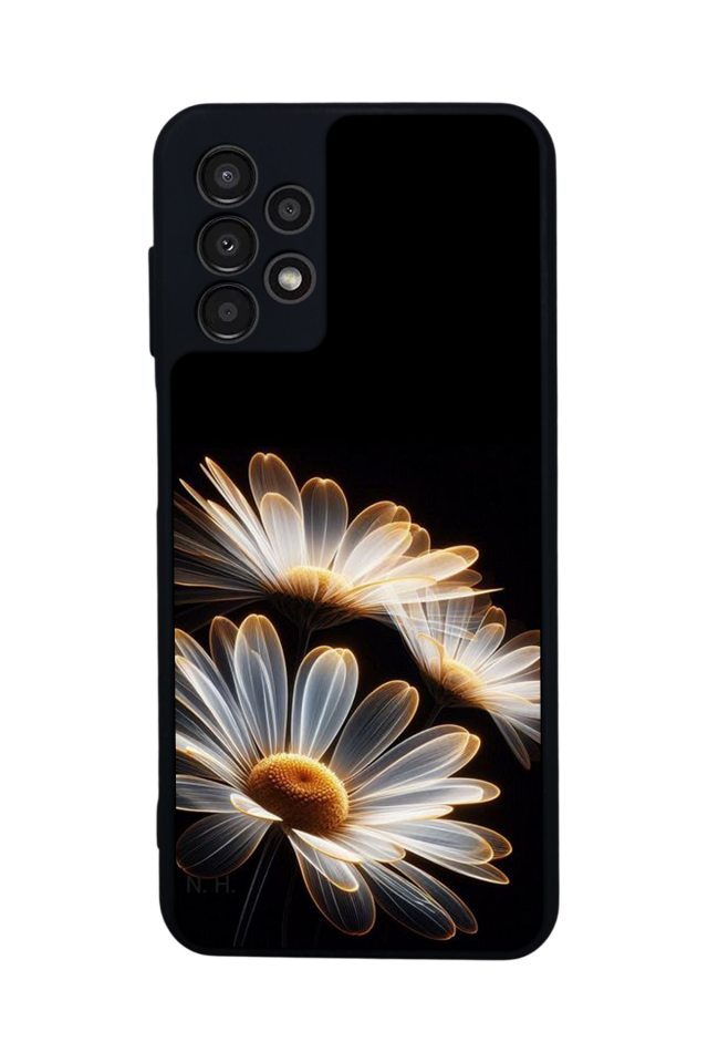 Samsung Galaxy A13 Uyumlu Cicek Tasarımlı Glossy Premium Kılıf