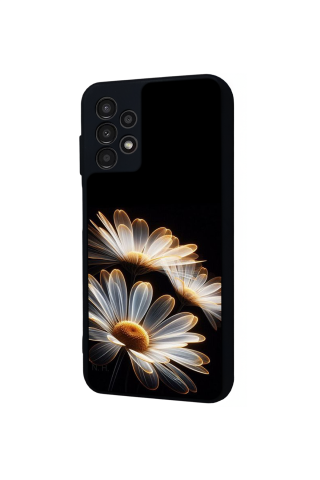 Samsung Galaxy A13 Uyumlu Cicek Tasarımlı Glossy Premium Kılıf