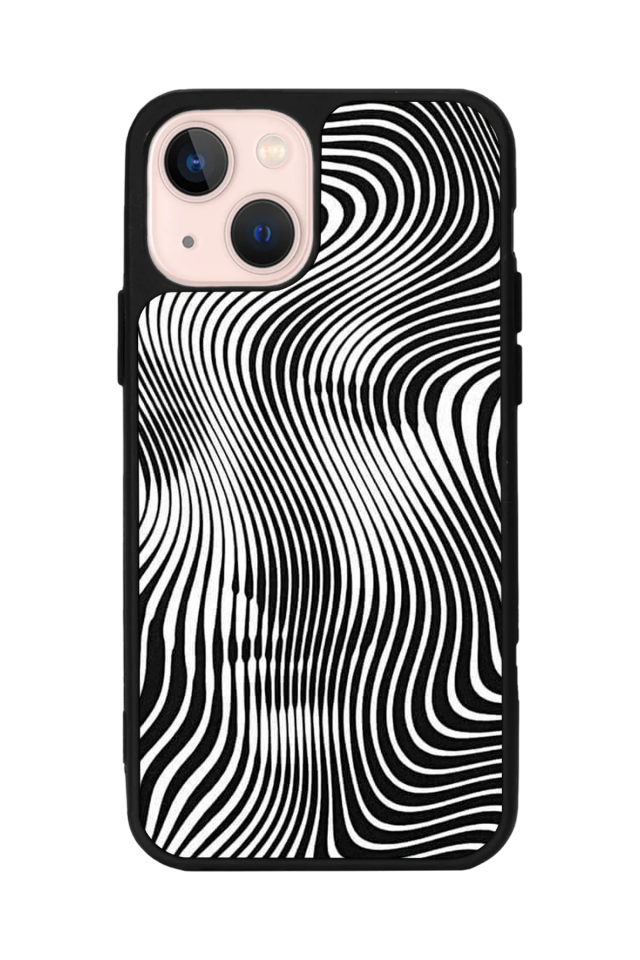 iPhone 15 Uyumlu Çizgi Sanatı Tasarımlı Glossy Premium Kılıf
