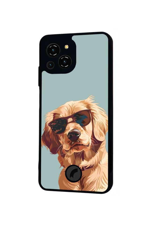 Reeder S23 Pro Max Uyumlu Golden Kopek Tasarımlı Glossy Premium Kılıf