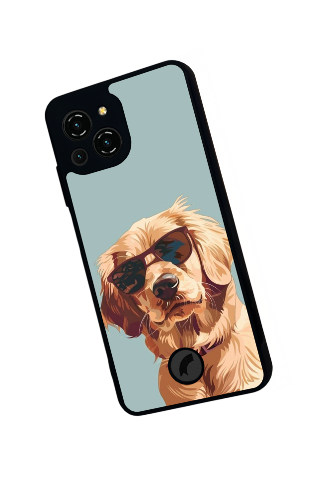 Reeder S23 Pro Max Uyumlu Golden Kopek Tasarımlı Glossy Premium Kılıf