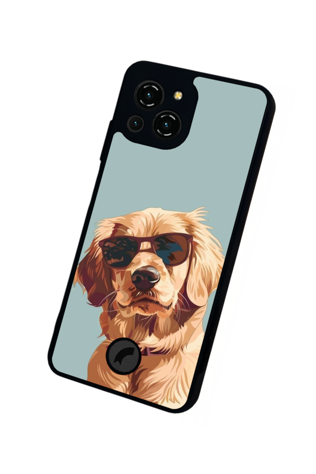 Reeder S23 Pro Max Uyumlu Golden Kopek Tasarımlı Glossy Premium Kılıf