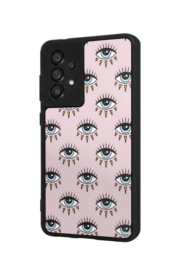 Samsung Galaxy A73 Uyumlu Göz Tasarımlı Glossy Premium Kılıf