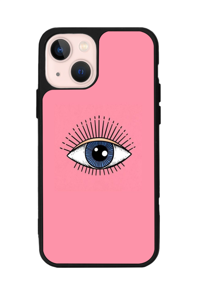 iPhone 14 Plus Uyumlu Göz Tasarımlı Glossy Premium Kılıf