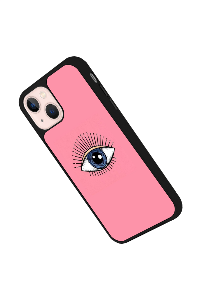iPhone 14 Plus Uyumlu Göz Tasarımlı Glossy Premium Kılıf