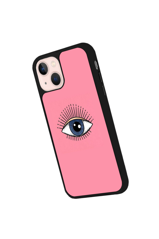 iPhone 14 Plus Uyumlu Göz Tasarımlı Glossy Premium Kılıf