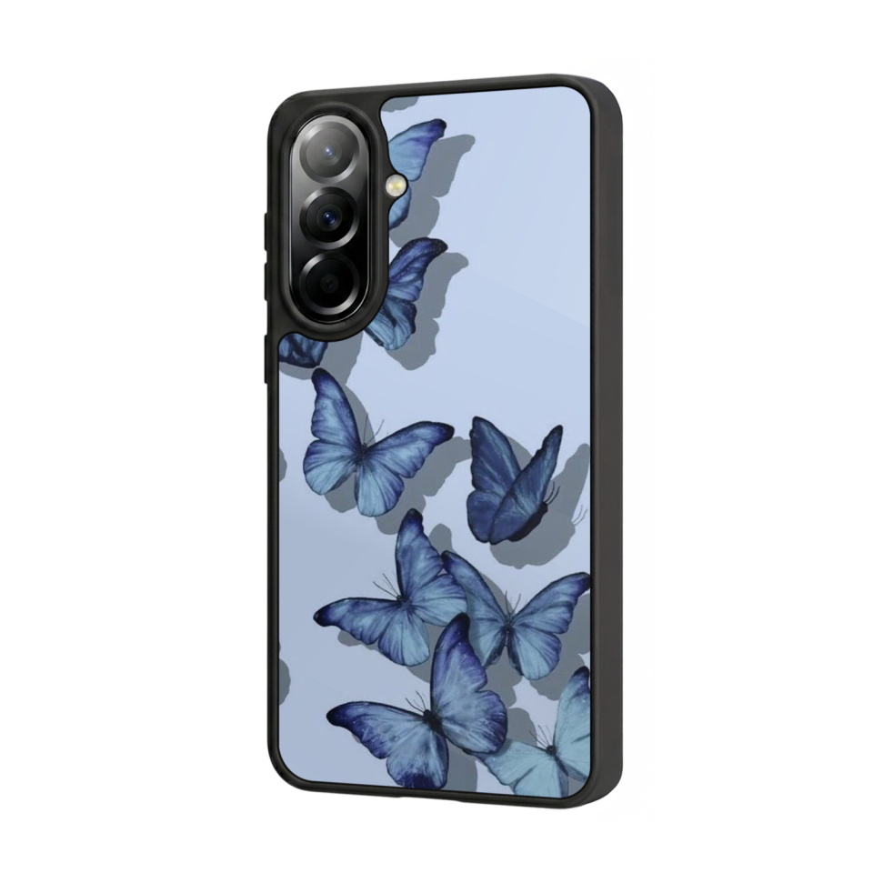 Samsung Galaxy A57 Uyumlu Kelebek Tasarımlı Glossy Premium Kılıf