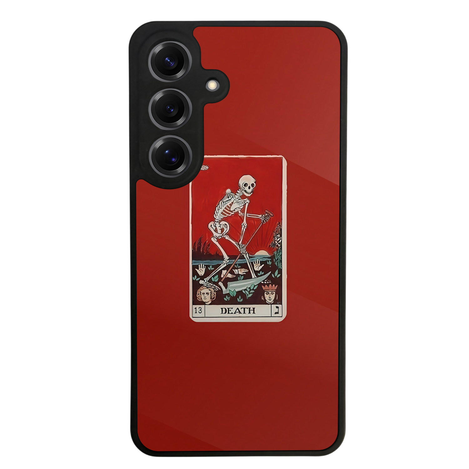 Samsung Galaxy S25 Uyumlu Kirmizi Tasarımlı Glossy Premium Kılıf
