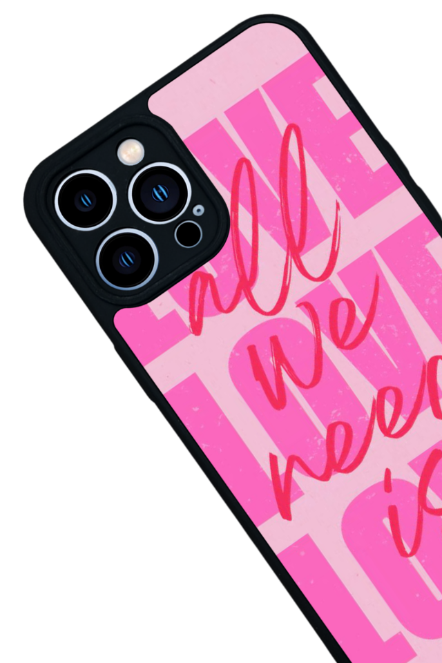 iPhone 13 Pro Max Uyumlu Love Tasarımlı Glossy Premium Kılıf