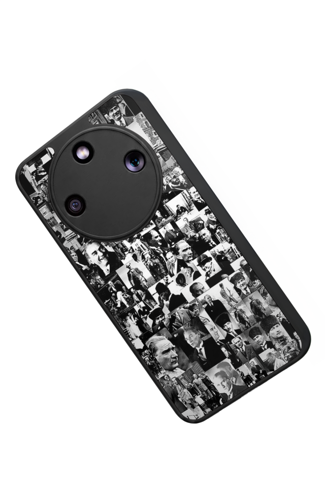 Honor Magic 8 Lite Uyumlu Mustafa Kemal Ataturk Tasarımlı Glossy Premium Kılıf
