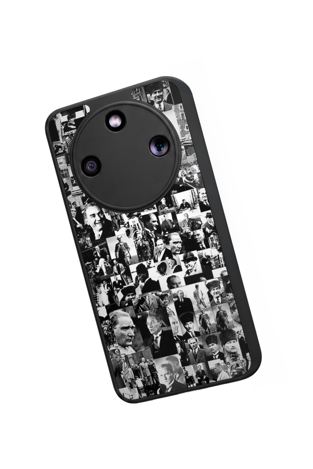 Honor Magic 8 Lite Uyumlu Mustafa Kemal Ataturk Tasarımlı Glossy Premium Kılıf