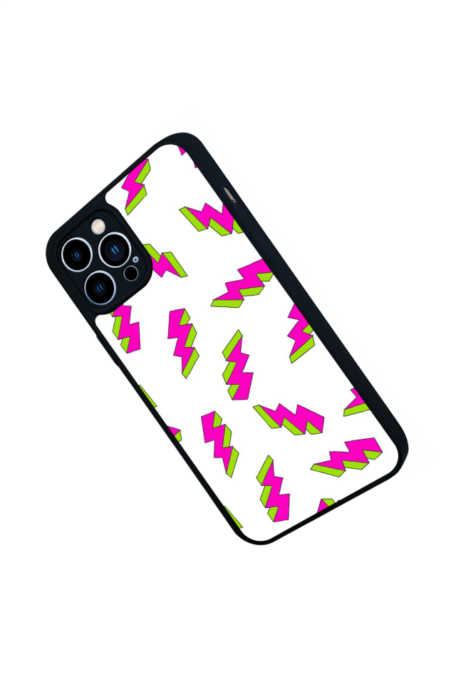 iPhone 13 Pro Max Uyumlu Simsek Tasarımlı Glossy Premium Kılıf