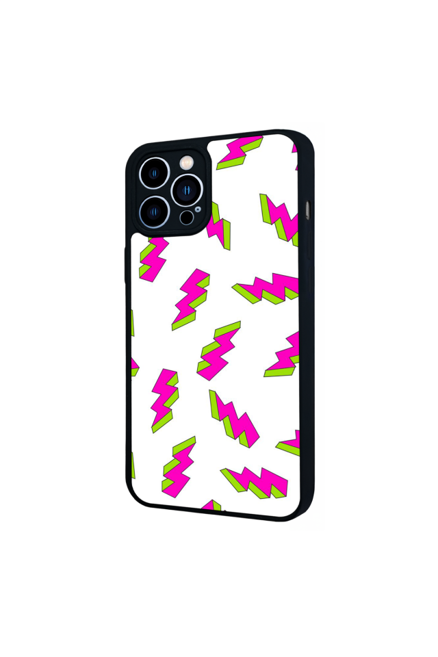 iPhone 13 Pro Max Uyumlu Simsek Tasarımlı Glossy Premium Kılıf