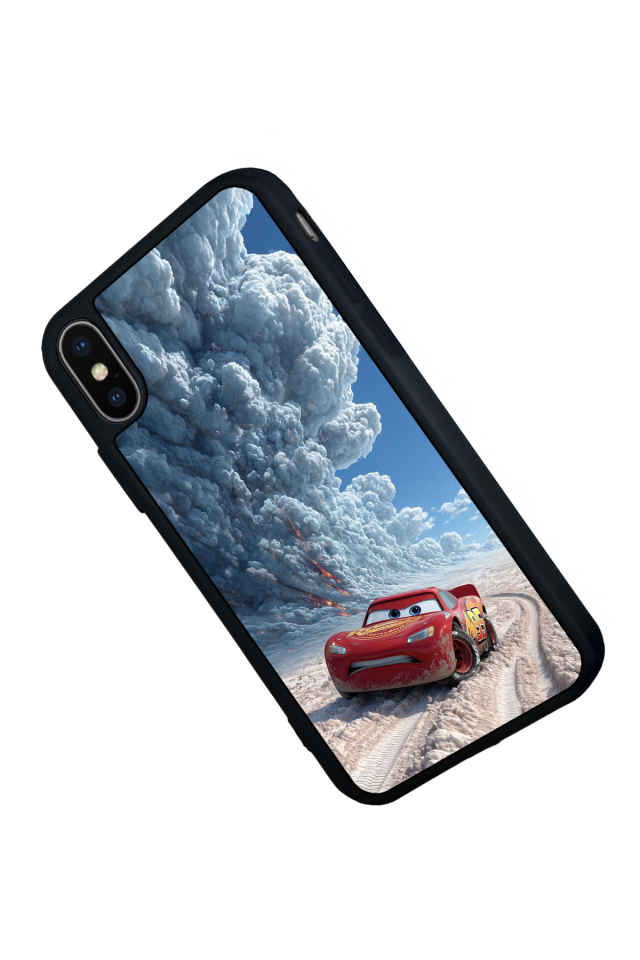 iPhone XS Max Uyumlu Şimsek McQueen Tasarımlı Glossy Premium Kılıf