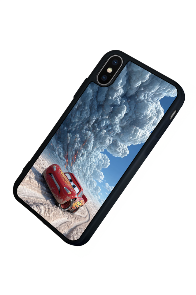 iPhone XS Max Uyumlu Şimsek McQueen Tasarımlı Glossy Premium Kılıf