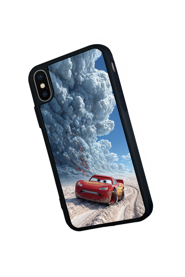 iPhone XS Max Uyumlu Şimsek McQueen Tasarımlı Glossy Premium Kılıf