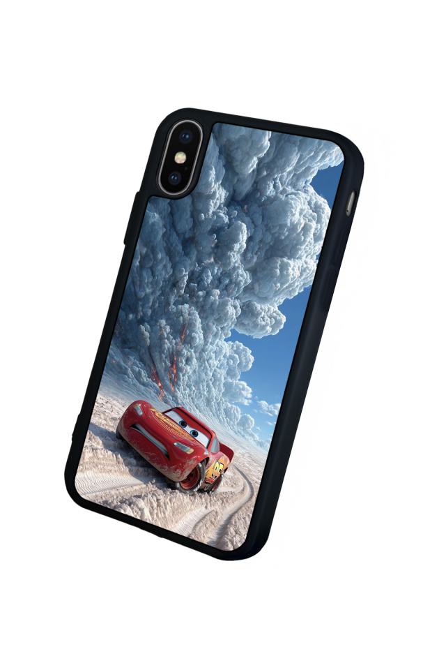 iPhone XS Max Uyumlu Şimsek McQueen Tasarımlı Glossy Premium Kılıf