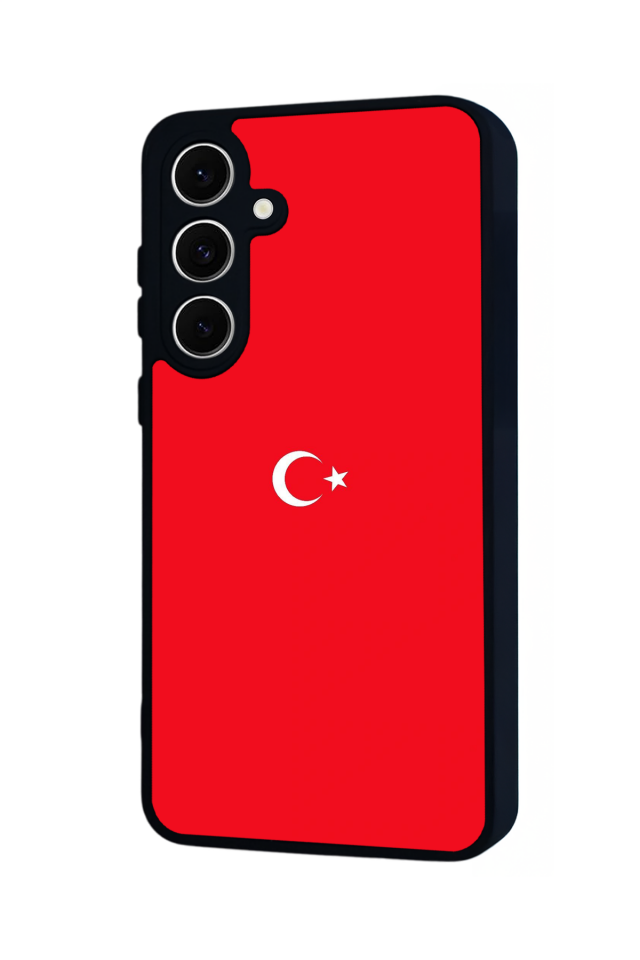Samsung Galaxy S24 FE Uyumlu Türk Bayragi Tasarımlı Glossy Premium Kılıf