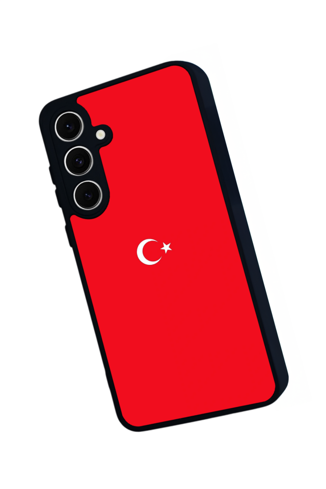 Samsung Galaxy S24 FE Uyumlu Türk Bayragi Tasarımlı Glossy Premium Kılıf