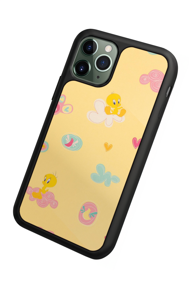 iPhone 11 Pro Uyumlu Tweety Tasarımlı Glossy Premium Kılıf