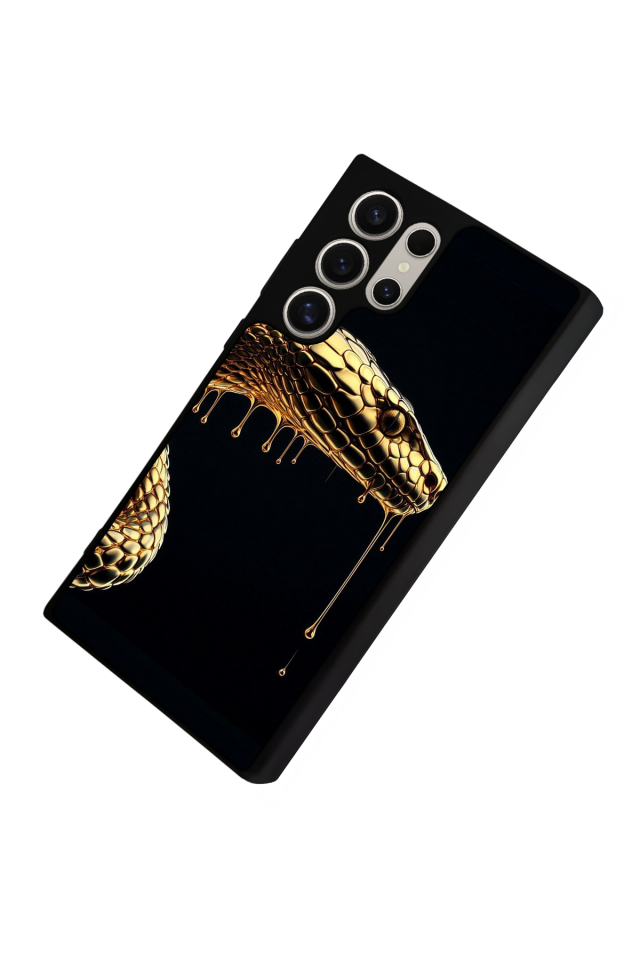 Samsung Galaxy S22 Ultra Uyumlu Yılan Tasarımlı Glossy Premium Kılıf