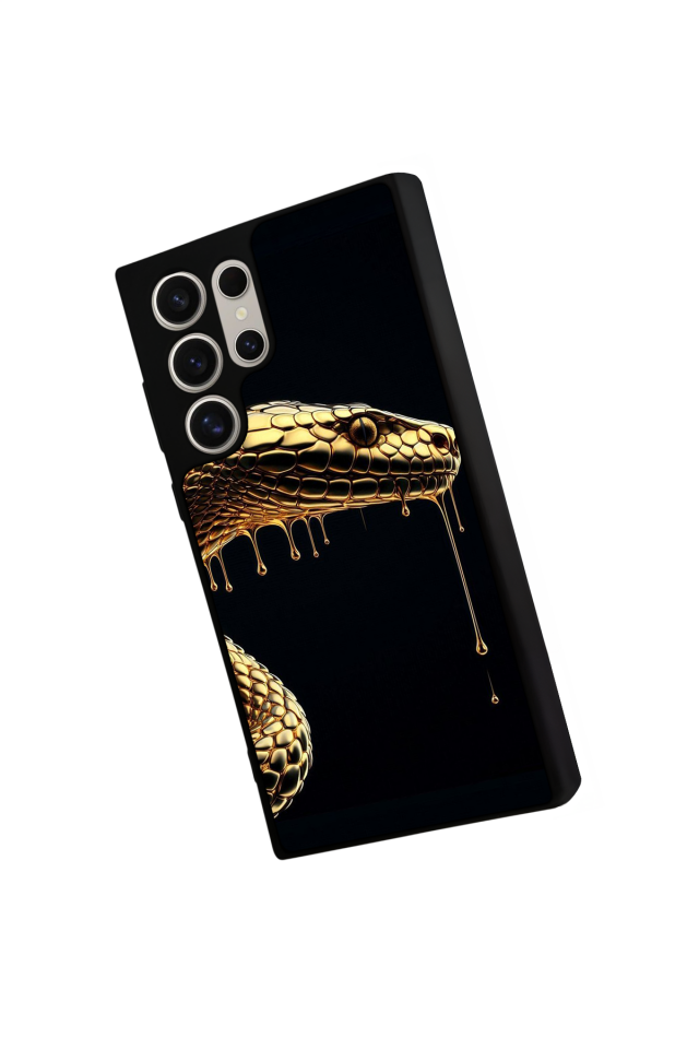 Samsung Galaxy S22 Ultra Uyumlu Yılan Tasarımlı Glossy Premium Kılıf