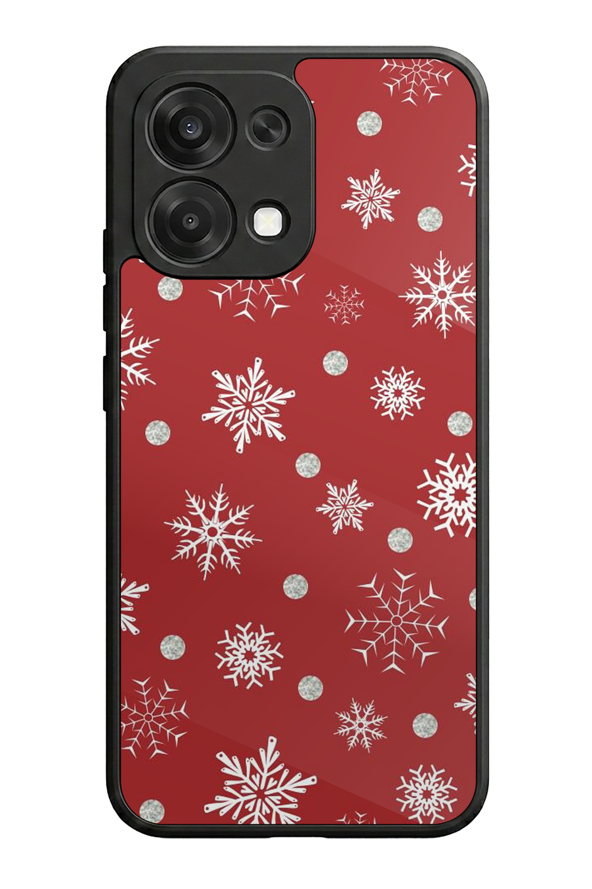 Oppo A6 Pro Uyumlu Yilbasi Christmas Tasarımlı Glossy Premium Kılıf