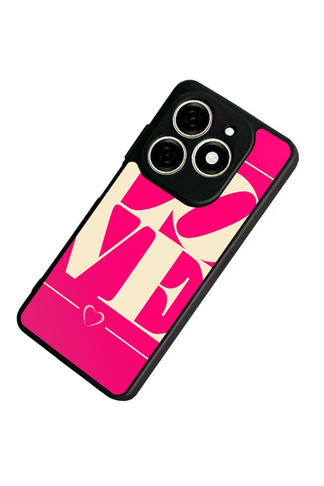 Infınıx Smart 8 Pro Uyumlu Love Tasarımlı Glossy Premium Kılıf