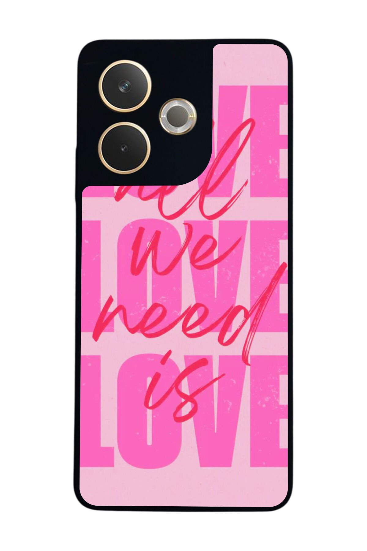 Oppo A5 Pro Uyumlu Love Tasarımlı Glossy Premium Kılıf