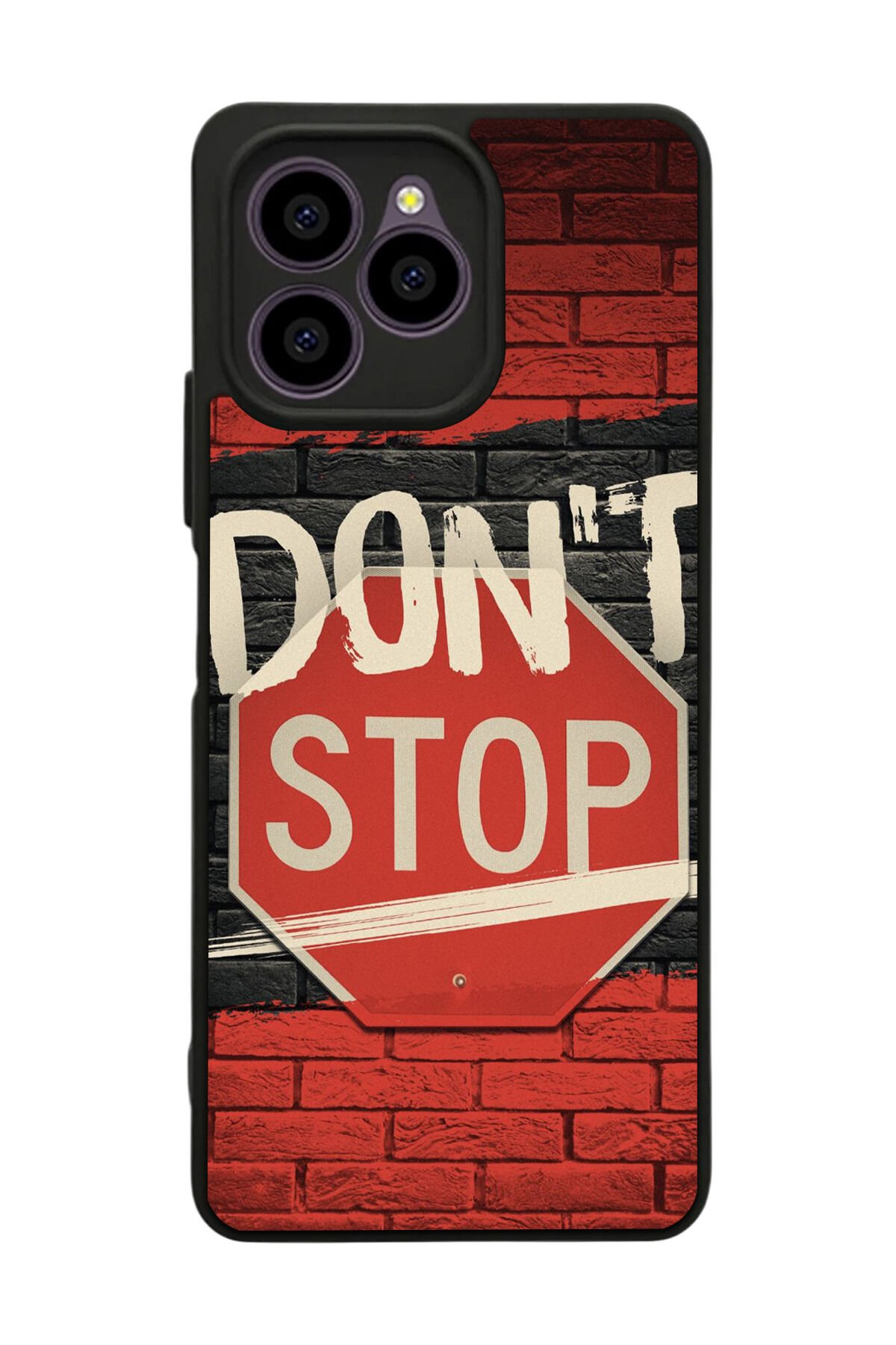 Omix X6 Uyumlu Dont Stop Tasarımlı Glossy Premium Kılıf