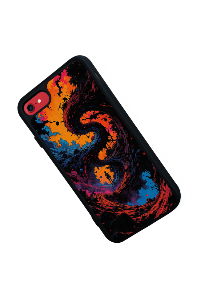 iPhone 8 Uyumlu Abstract Tasarımlı Glossy Premium Kılıf