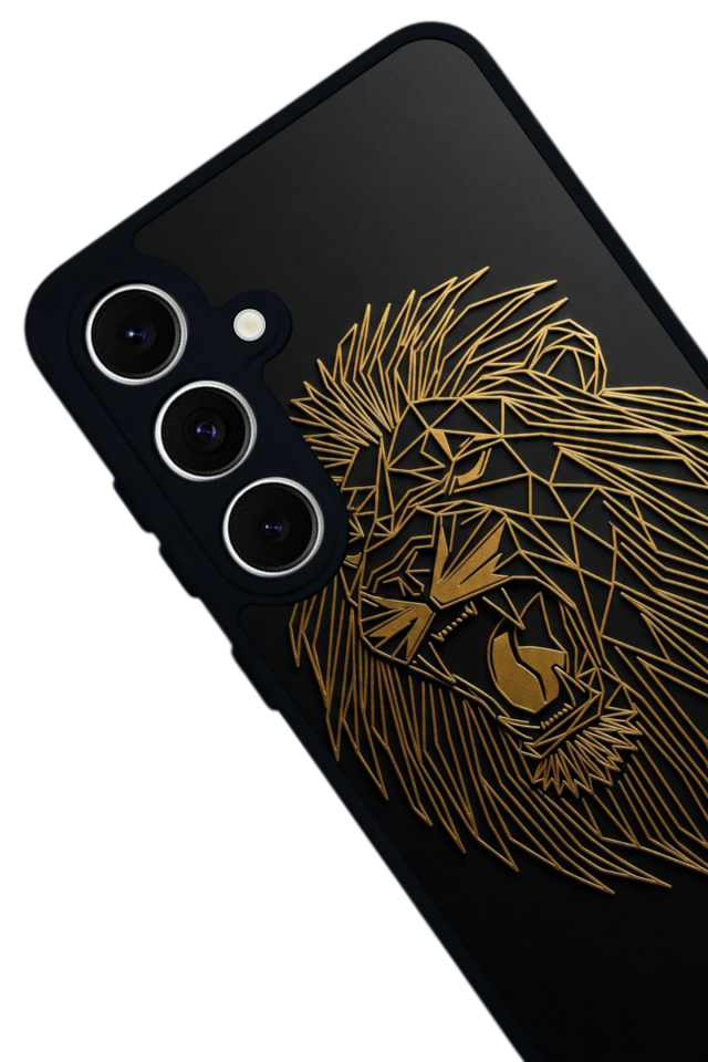 Samsung Galaxy A16 Uyumlu Aslan Tasarımlı Glossy Premium Kılıf