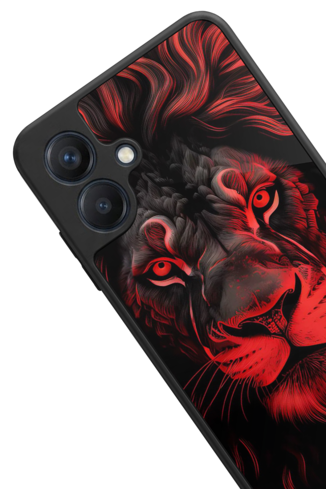 Samsung Galaxy A07 Uyumlu Aslan Tasarımlı Glossy Premium Kılıf