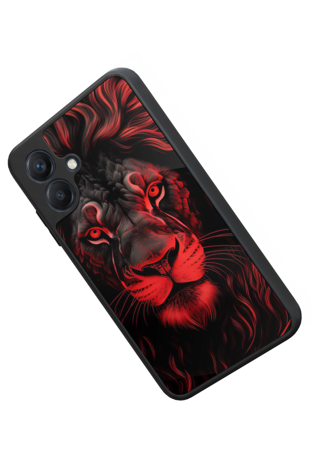 Samsung Galaxy A07 Uyumlu Aslan Tasarımlı Glossy Premium Kılıf