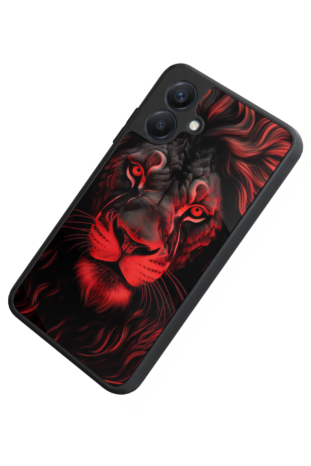 Samsung Galaxy A07 Uyumlu Aslan Tasarımlı Glossy Premium Kılıf