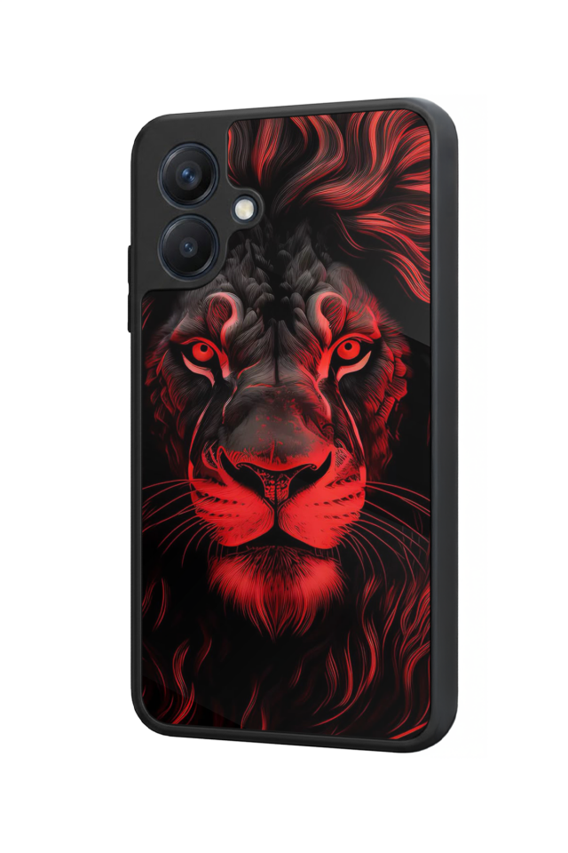 Samsung Galaxy A07 Uyumlu Aslan Tasarımlı Glossy Premium Kılıf