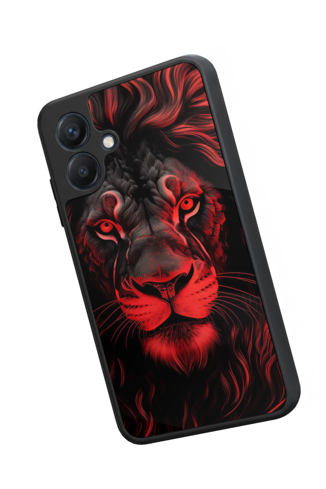 Samsung Galaxy A07 Uyumlu Aslan Tasarımlı Glossy Premium Kılıf