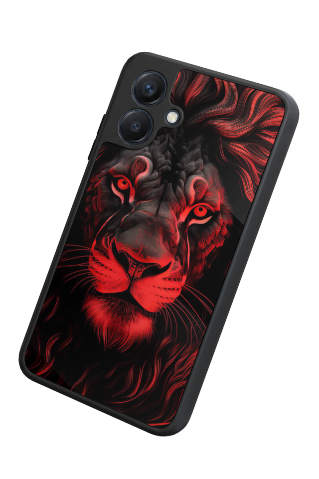 Samsung Galaxy A07 Uyumlu Aslan Tasarımlı Glossy Premium Kılıf