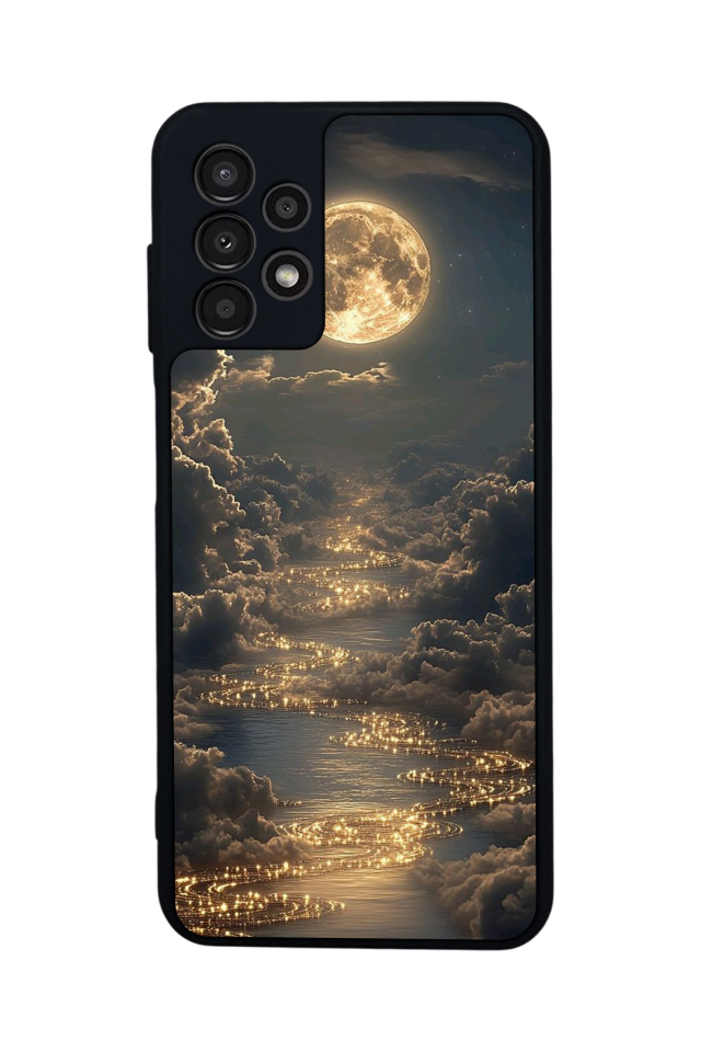 Samsung Galaxy A23 Uyumlu Ay Tasarımlı Glossy Premium Kılıf