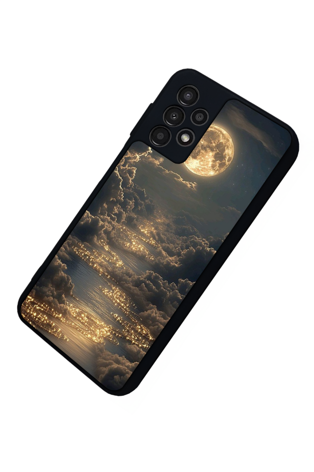 Samsung Galaxy A23 Uyumlu Ay Tasarımlı Glossy Premium Kılıf