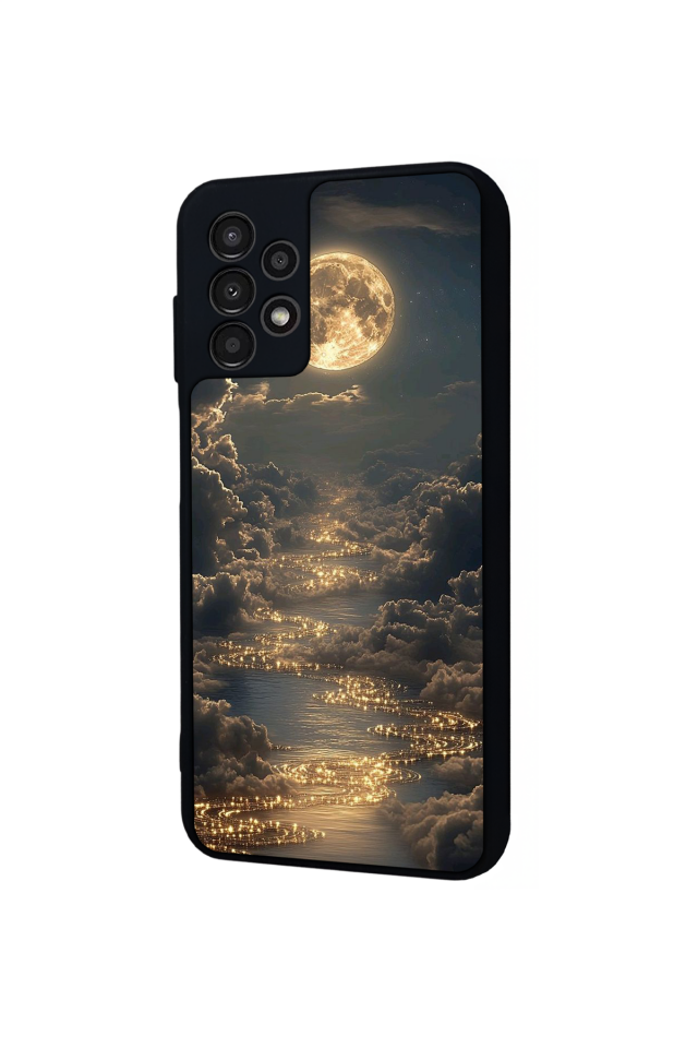 Samsung Galaxy A23 Uyumlu Ay Tasarımlı Glossy Premium Kılıf