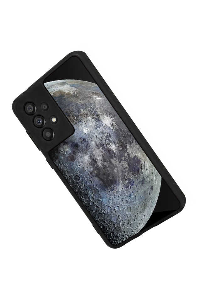 Samsung Galaxy A73 Uyumlu Ay Tasarımlı Glossy Premium Kılıf