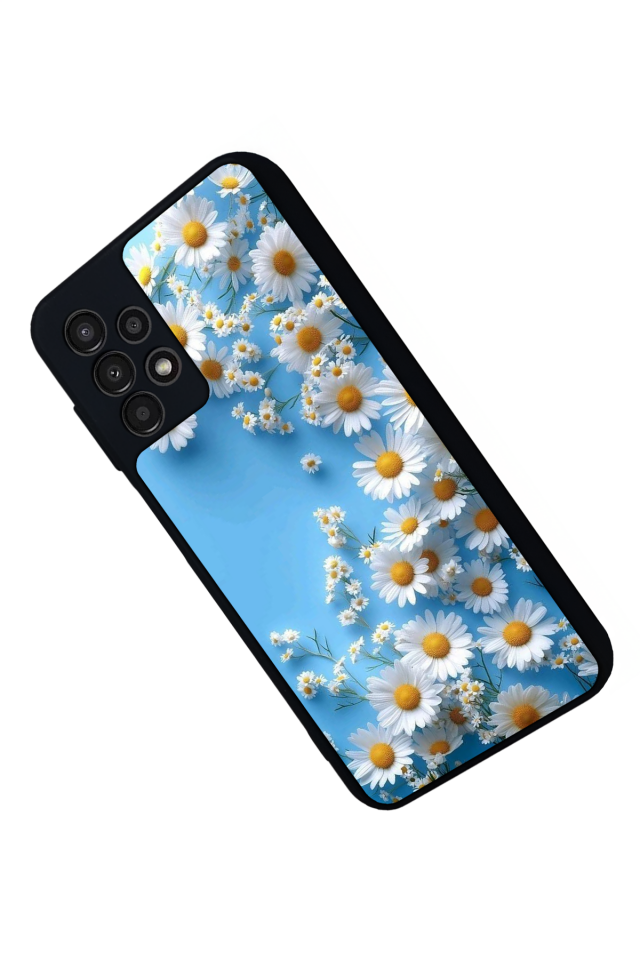 Samsung Galaxy A13 Uyumlu Cicek Tasarımlı Glossy Premium Kılıf